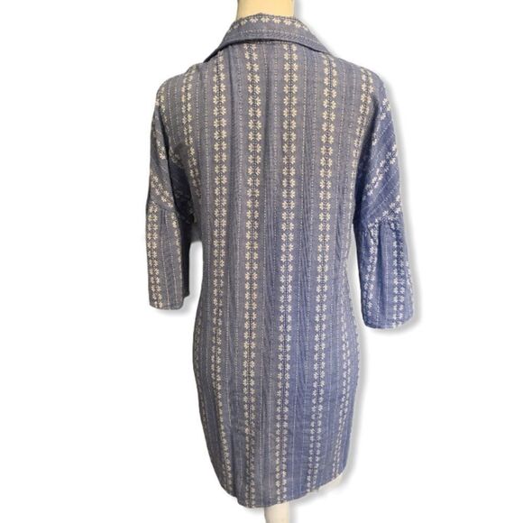 SPLENDID DRESS | blue patterned small dress - Picture 6 of 6